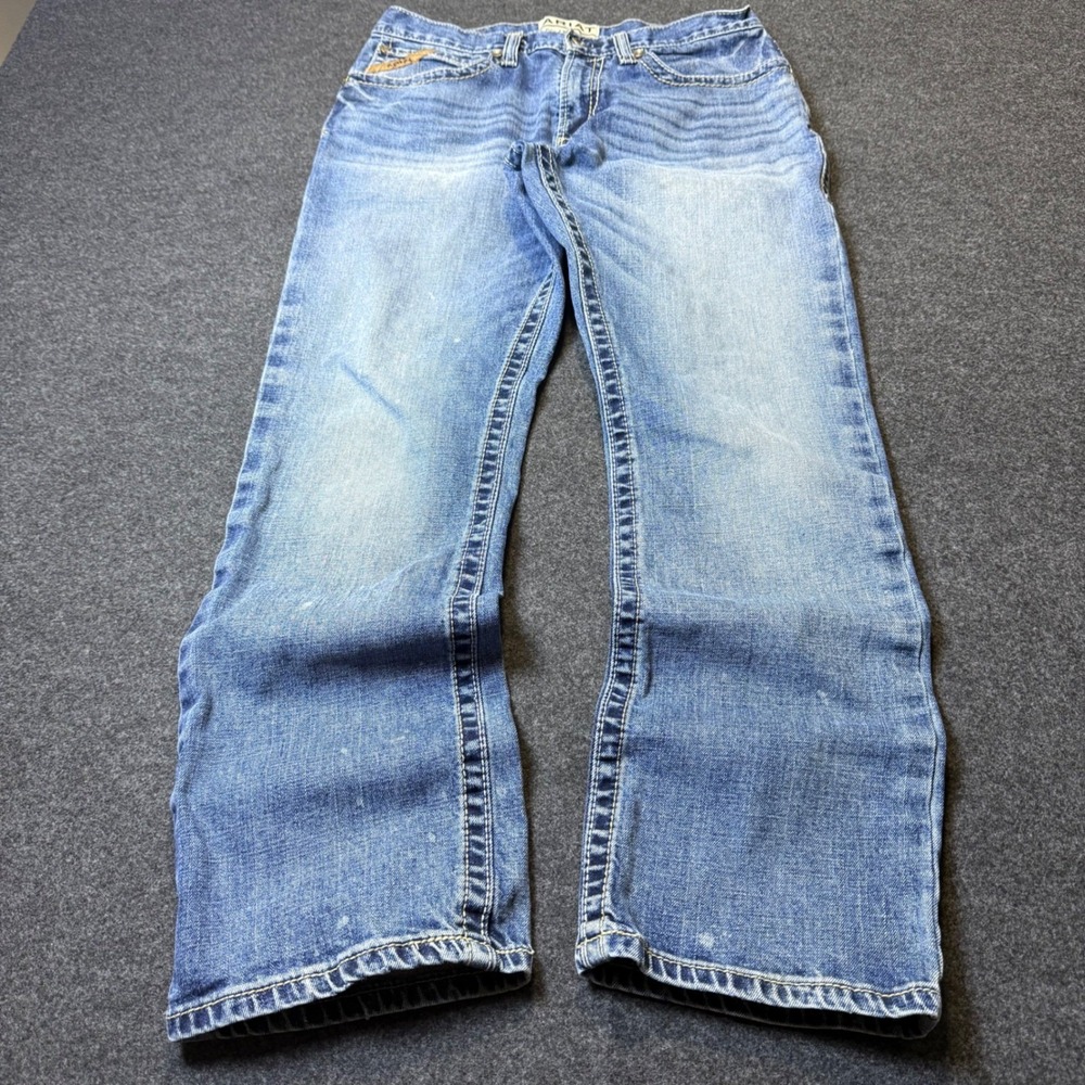 Ariat M4 Jeans Mens 32x32 Blue Relaxed Straight Leg Western Denim pants